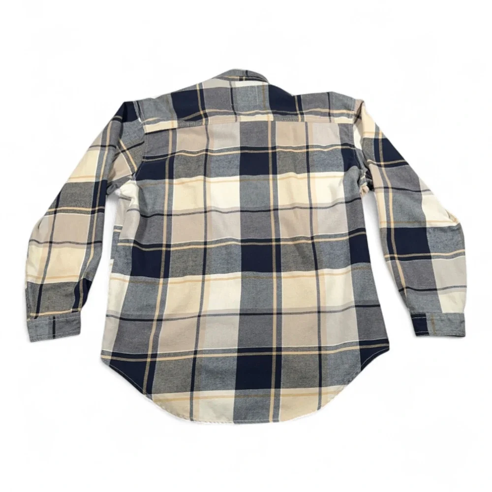Vintage Levis Shirt Adult EXTRA LARGE Brown Plaid Flannel Workwear Grunge 90s